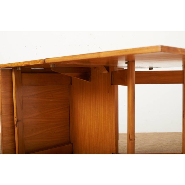 Gate Leg Table No. 4656 Primavera Wood Frame Construction, Veneered Tabletop by George Nelson for Herman Miller, 1946 For Sale - Image 9 of 16