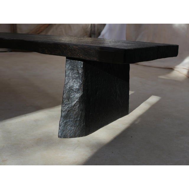 Wood Burnt Oak Coffee Table by Atelier bloam For Sale - Image 7 of 9