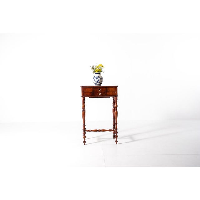 Antique Dutch Sewing Table in Mahogany, 1880s For Sale - Image 9 of 12