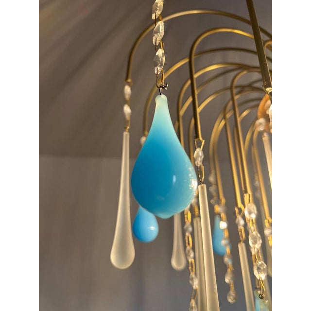 Italian Chandelier, South Beach, Murano, 1980s For Sale - Image 11 of 12