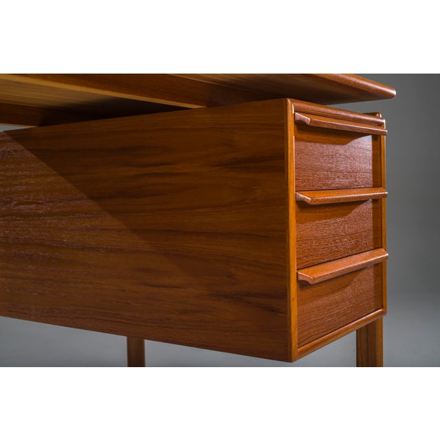 Mid-Century Modern Teak Freestanding Desk from GV Møbler, 1960s For Sale - Image 12 of 18