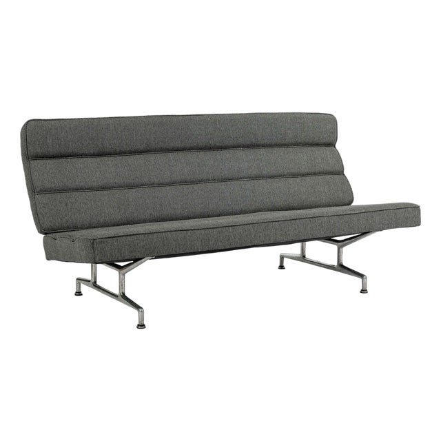 Vintage Mid-Century Modern Eames Model 3473 Sofa for Herman Miller, 1960s For Sale