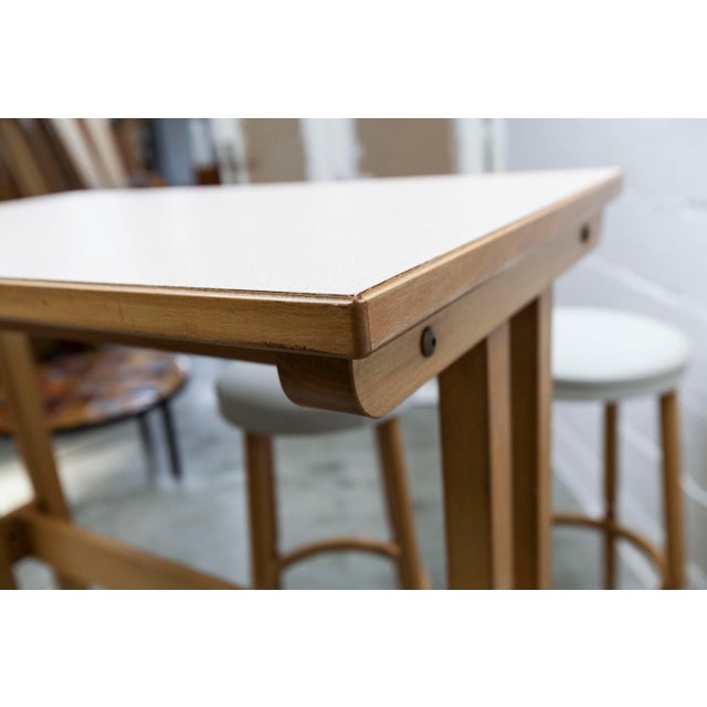 Dining Table and High Stools from Baumann, 1990, Set of 5 For Sale - Image 17 of 18