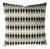Black Gray & White Geometric Velvet Pillow Cover For Sale