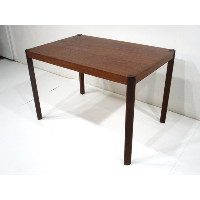 Magnus Olesen Mangus Olesen Styled Teak Rosewood Side Table Denmark For Sale - Image 4 of 9