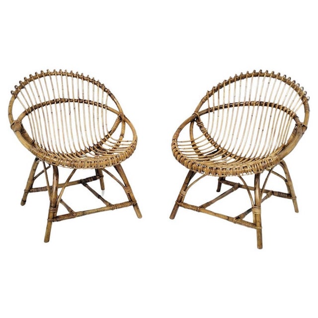Set of Wicker Egg Chairs, 1990s For Sale - Image 15 of 15