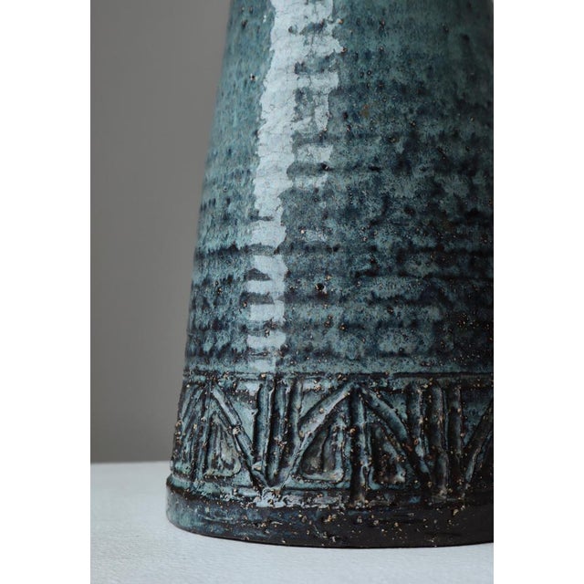Scandinavian Modern Brutalist Stoneware Table Lamp from Sejer, Denmark, 1960s For Sale - Image 11 of 13