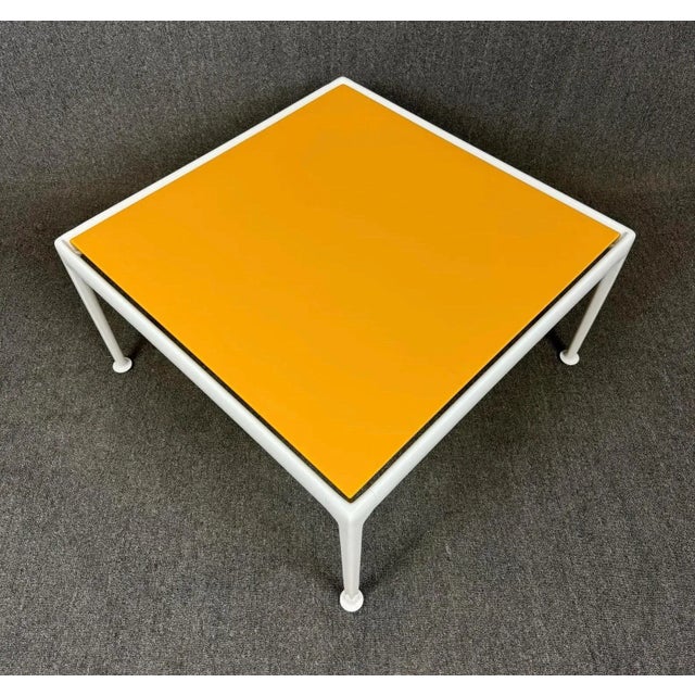 Yellow Vintage Mid Century Modern Side-Coffee "1966 Collection" Tables by Richard Schultz for Knoll For Sale - Image 8 of 9
