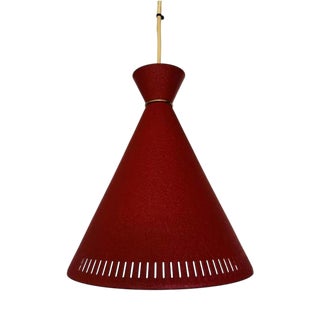 Vintage Danish Pendant Light by Bent Karlby, 1950s For Sale