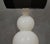 Murano Blown-White Glass and Brass Table Lamp, 1980s For Sale - Image 6 of 10