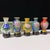 Set of 5 Miniature Chinese Cloisonné Vases | Floral Motif With Wood Stands & Box For Sale In Los Angeles - Image 6 of 15