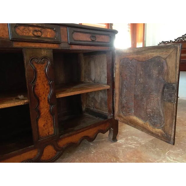 Antique Louis XV Style Carved Elm Sideboard For Sale - Image 6 of 9