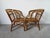 1970's Vintage Coastal Bamboo Rattan Barrel Lounge Chairs - A Pair For Sale - Image 9 of 17