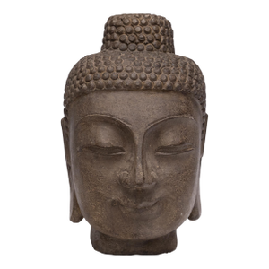 Chinese Stone Shakyamuni Buddha Head, C. 1900