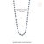 Estate Blue Sapphire Diamond Art Deco Tennis Necklace in 18k White Gold For Sale - Image 11 of 16
