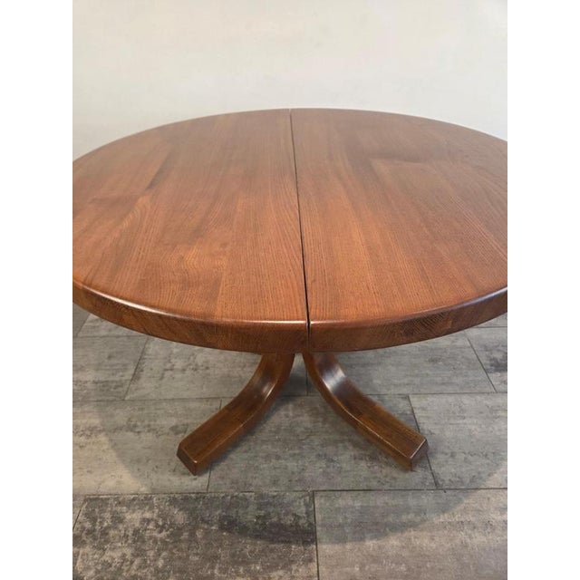 Vintage T40 Elm Dining Table by Pierre Chapo, France, 1970s For Sale - Image 3 of 16