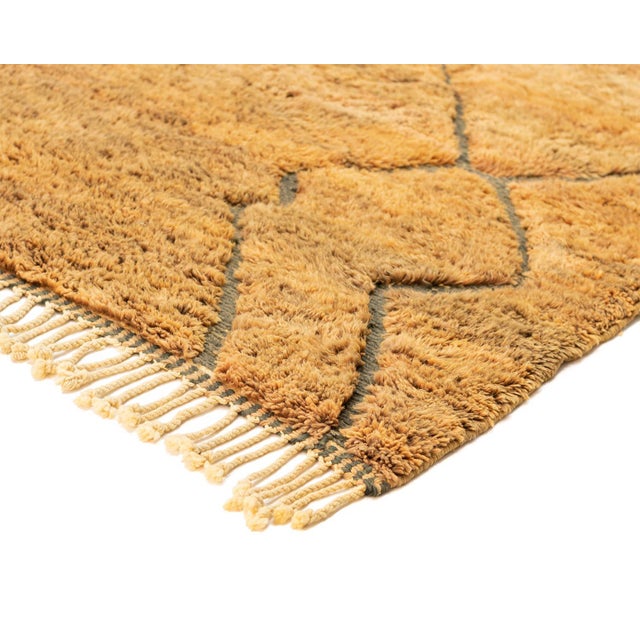 Contemporary Large Hand-Knotted Wool Rug by Azele Studio For Sale - Image 3 of 10