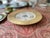 1920s Czechoslovakian Six Gold Encrusted Porcelain Plates | Antique Dinner Plates I Bohemian I Housewarming I Art Deco I Gold Gilded Border For Sale - Image 11 of 14