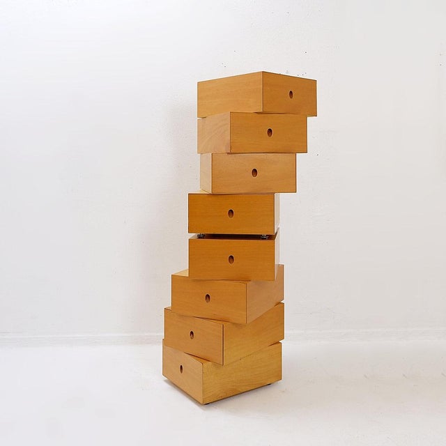 Small Sculptural Swivel Chests of Drawers, Spain, 1990s, Set of 2 For Sale - Image 3 of 16