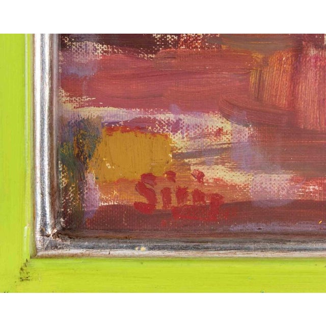 Modern Sirio Pellegrini, Nude Painting, 1960s, Oil and Tempera on Paper, Framed For Sale - Image 3 of 5