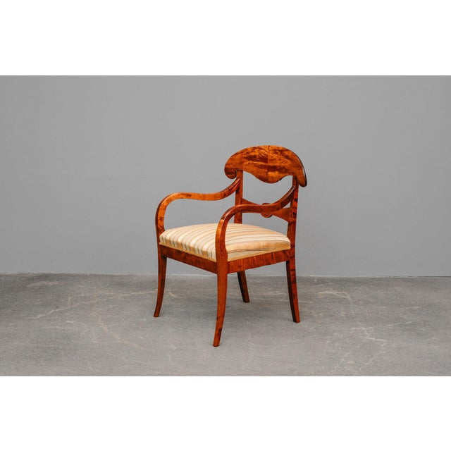 Biedermeier Style Seating Group in Birch, Set of 5 For Sale - Image 12 of 18