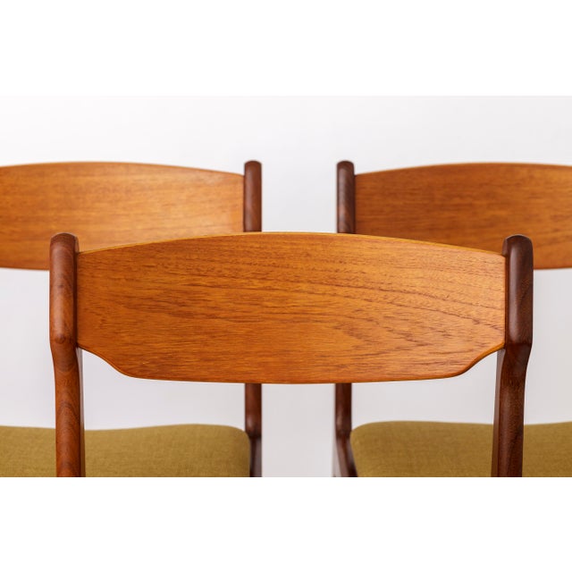 Vintage Teak Dining Chairs in the style of Erik Buch, 1960s, Set of 4 For Sale - Image 4 of 10