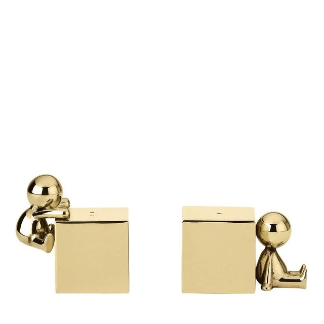 Not Yet Made - Made To Order Omini Salt and Pepper Shakers with Polished Brass Finish, Set of 2 For Sale - Image 5 of 5