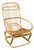 Mid-Century Italian Rattan Lounge Armchair, 1960s For Sale