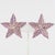 Richard Kerr Pastel Pale Mauve Jeweled Star Clip-on Earrings For Sale In Atlanta - Image 6 of 8