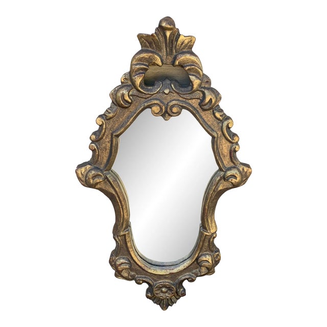 Italian Rococo Style Giltwood Wall Mirror For Sale