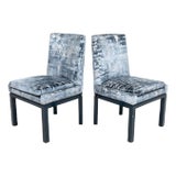 Pair of Vladimir Kagan 7311 Key Side Dining Chairs For Sale