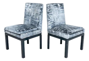Pair of Vladimir Kagan 7311 Key Side Dining Chairs
