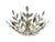 Vintage Floral Pendant Light from Vereinigte Werstaetten, 1950s For Sale - Image 4 of 18