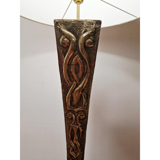 Brown Vintage Floor Lamp, 1950s For Sale - Image 8 of 18