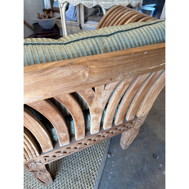 Sculptural Solid Teak Chair For Sale - Image 12 of 12