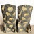 Vintage Regency Black and Gold Animals Skirted Parsons Dining Chairs - Set of 4 For Sale In Miami - Image 6 of 10