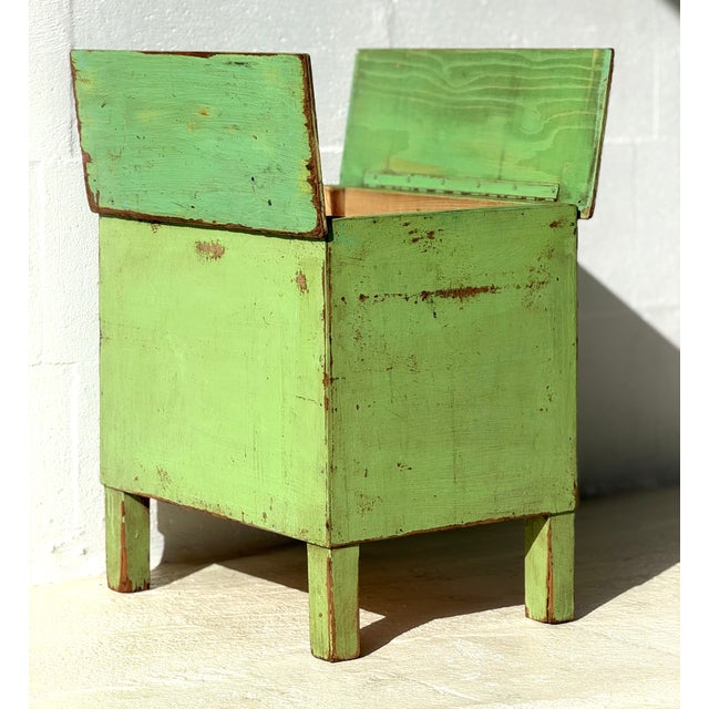 Industrial Green Storage Table, 1960s For Sale - Image 3 of 17