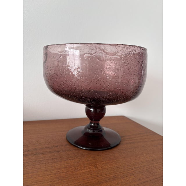 Vintage Punch Set in Bubble Glass, 1970s, Set of 10 For Sale - Image 9 of 11