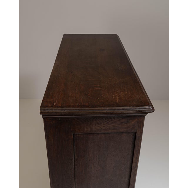 19th Century 19th Century French Dark Brown Neoclassical Cabinet in Originall Patina For Sale - Image 5 of 15