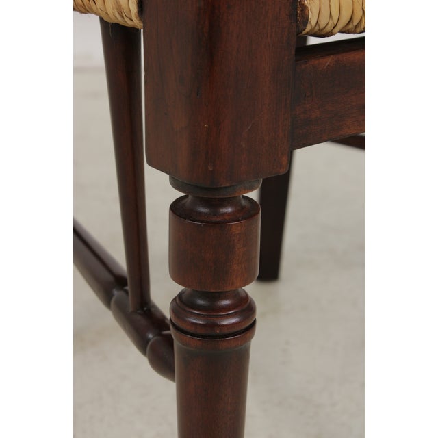 Pair of Rush Seat Barrel Back Chairs For Sale - Image 14 of 16