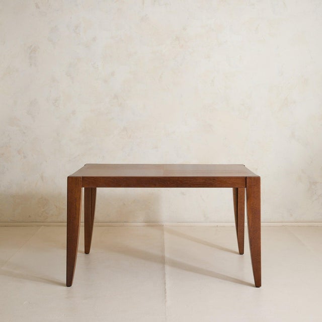Mid 20th Century Vintage French Oak Rectangular Dining Table For Sale - Image 5 of 11
