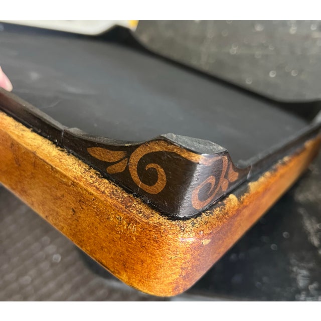 20 Th C. Jo Mead Figural Sculptural Polychrome Tray Table Stand For Sale - Image 9 of 12