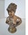 Gold Bust of a Young Girl, 1950, Brass For Sale - Image 8 of 9
