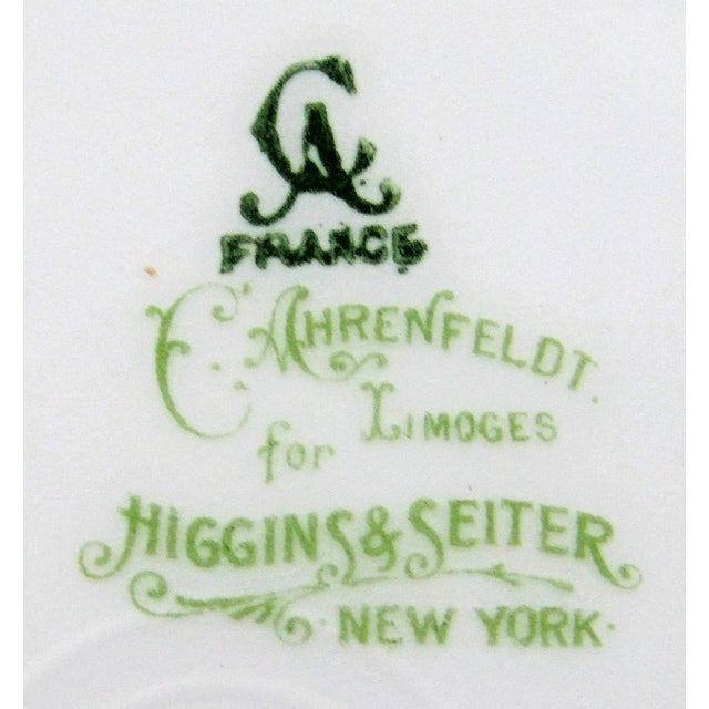 Mid 19th Century Charles Ahrenfeldt Limoges France Gold Turtle and Shell Oyster Bowl Set of 8 For Sale - Image 10 of 10