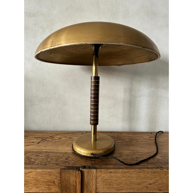 1940s Gold Table Lamp by SBF Sächsische Bronzewarenfabrik, 1940s For Sale - Image 5 of 11