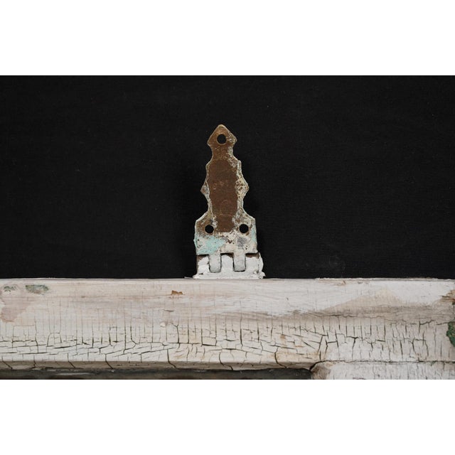 White Hand Silvered 8 Pane Wood 1940s Reclaimed Window Mirror For Sale - Image 8 of 12