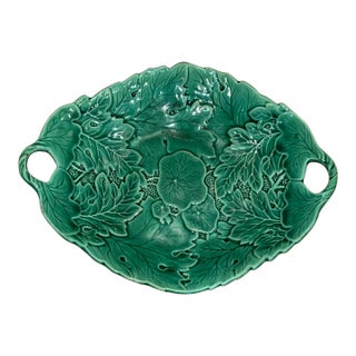 1980s Italian Majolica Serving Platter For Sale