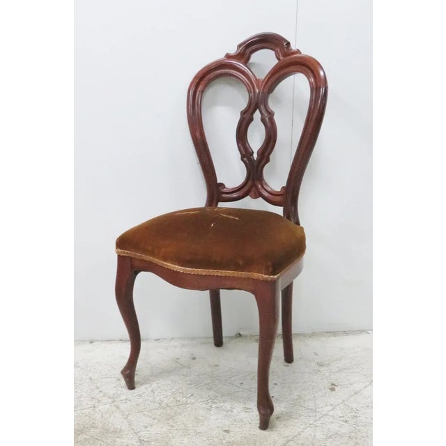 Late 19th Century Victorian Mahogany Side Chair For Sale In Philadelphia - Image 6 of 7