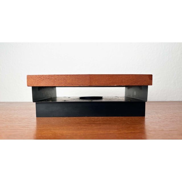 Mid-Century Modern Minimalist Metal and Teak Tea Warmer, 1960s For Sale - Image 12 of 18