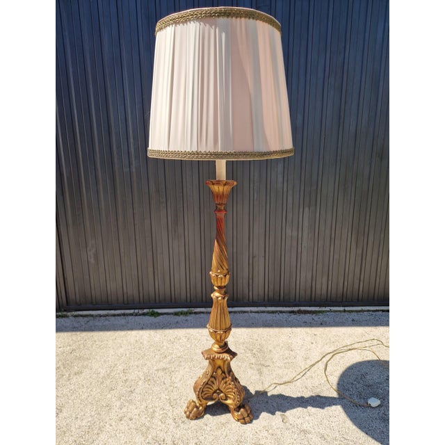 Vintage Louis XVI Floor Lamp, 1960s For Sale - Image 4 of 8